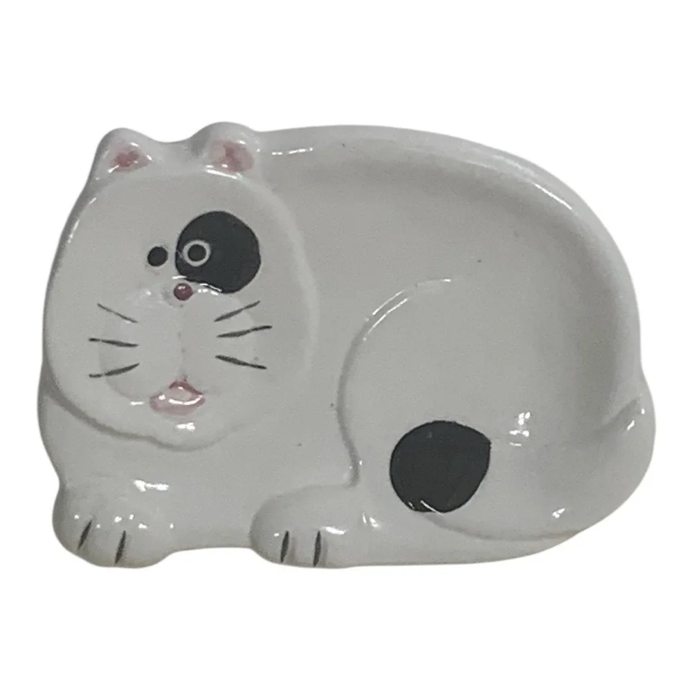 Nicholas Street Collectible Cat Spoon Rest 1998 Calico Cat An Original 4